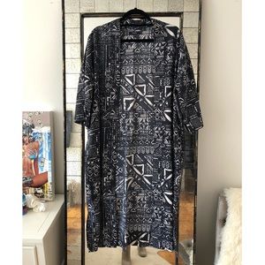 Madewell Printed Open Kimono Cardi